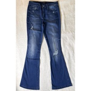 Farrah High Rise Flare Bell Bottom Jeans Size 27 NEW Y2K Inspired